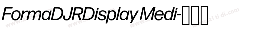 FormaDJRDisplay Medi字体转换